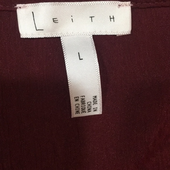 Leith Romantic Long Sleeve faux wrap blouse size L - Picture 4 of 5